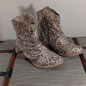 Leopard Print Booties